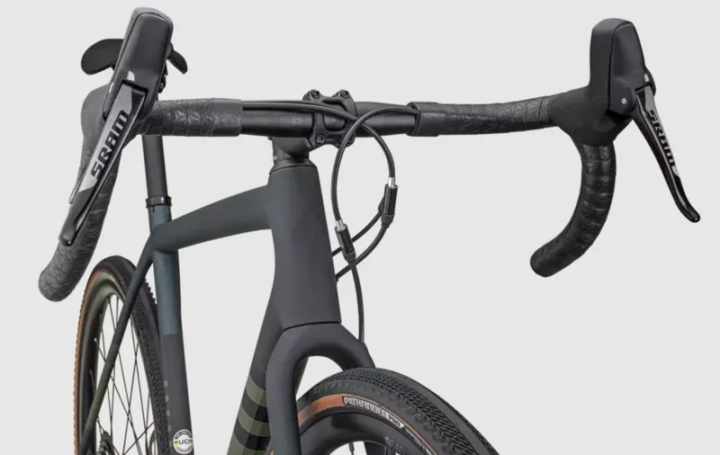 Specialized Crux Comp Gravel Road Bike 2023 in Satin Forest Green Metallic Deep Lake-1